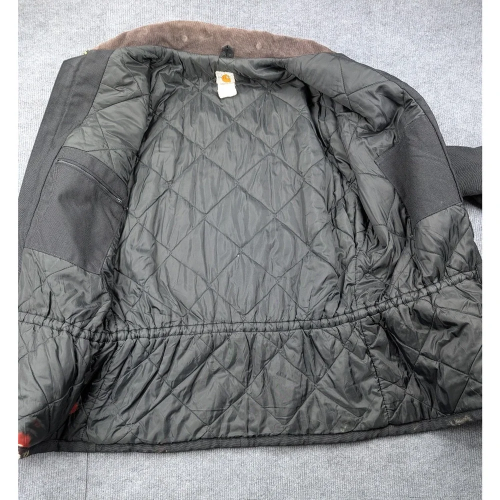 Carhartt Canvas Jacket Men XL Tall C55 USA Made Grunge Thrashed Work Wear Arctic